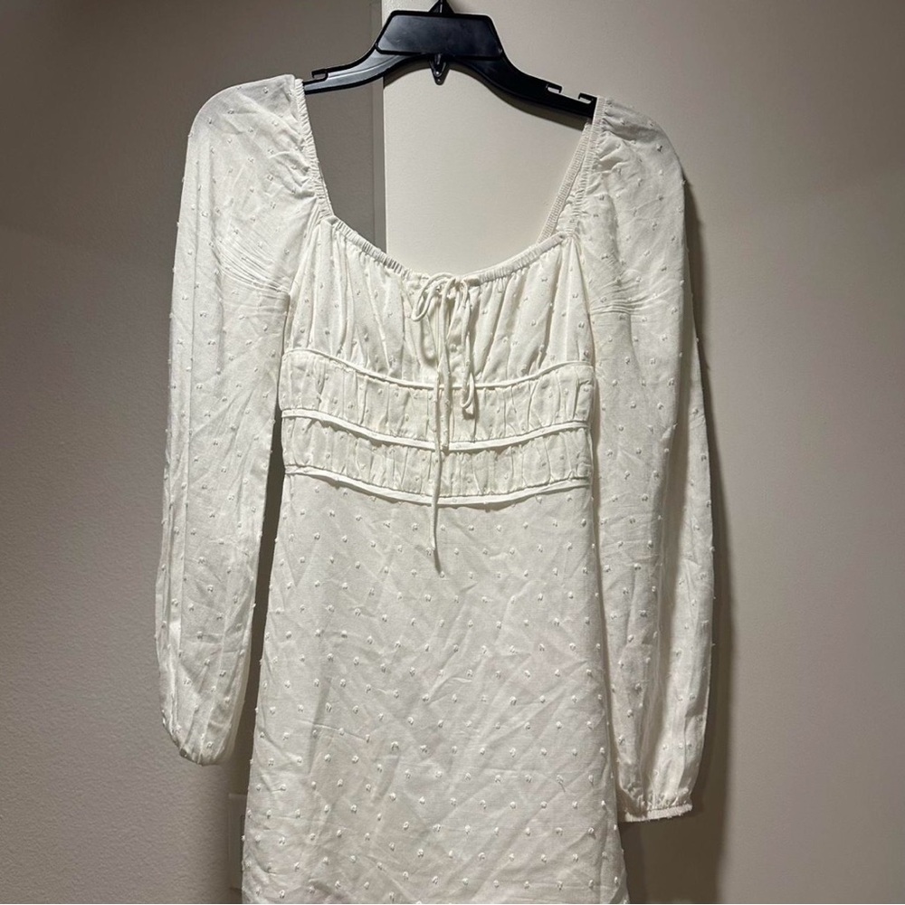 Princess Polly Cream Textured Dress